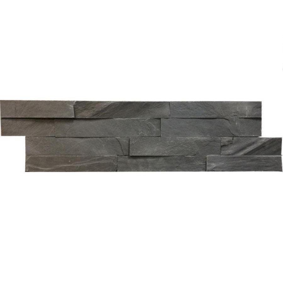 black slate split face tiles