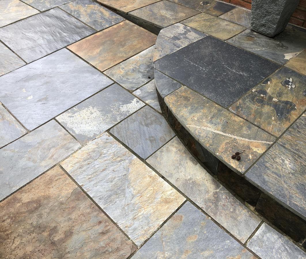 multoicolour slate slabs