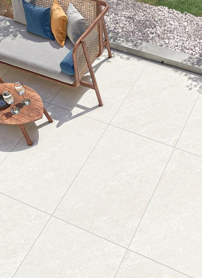 quartz white porcelain paving