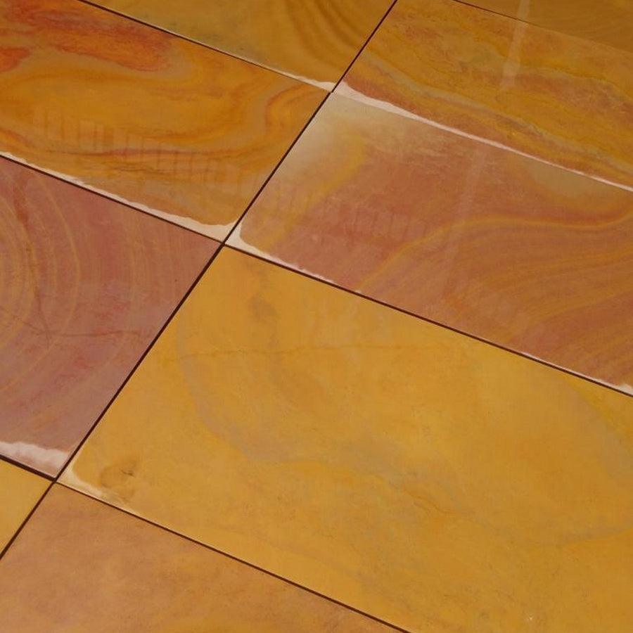 smooth Rippon buff sandstone slabs