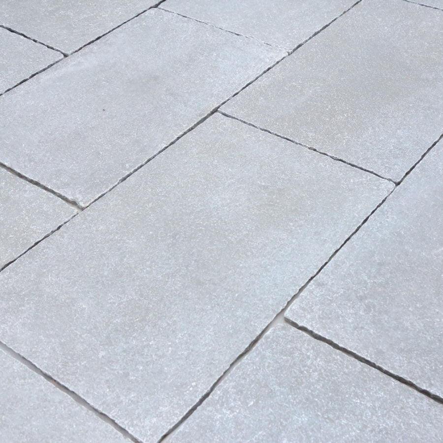 Tandur grey limestone paving handcut tumbled