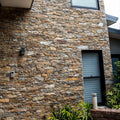 Autumn gold stone cladding Z panels