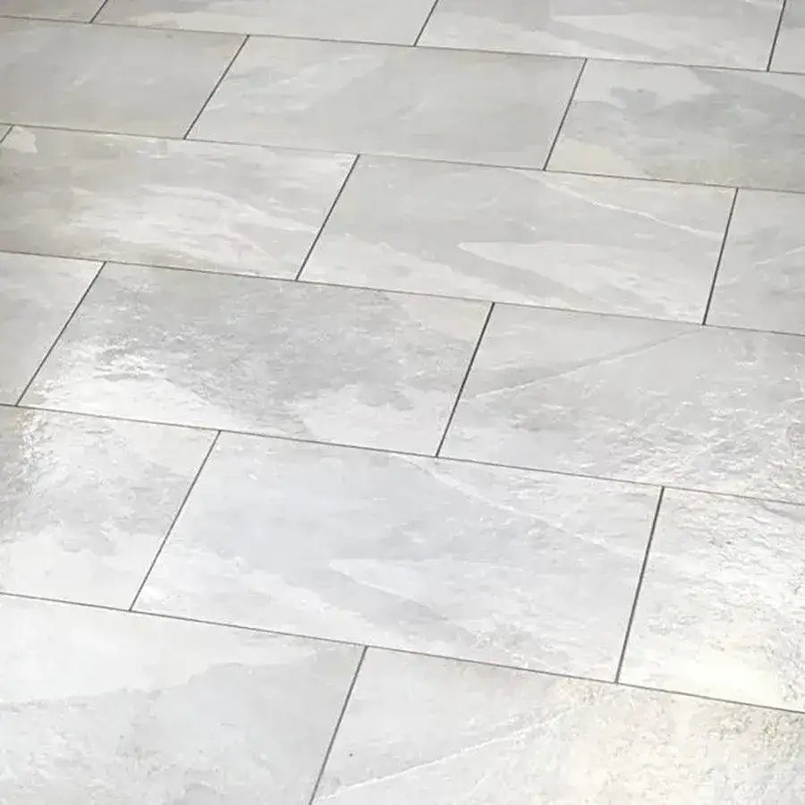 Brazilian grey slate porcelain paving slabs