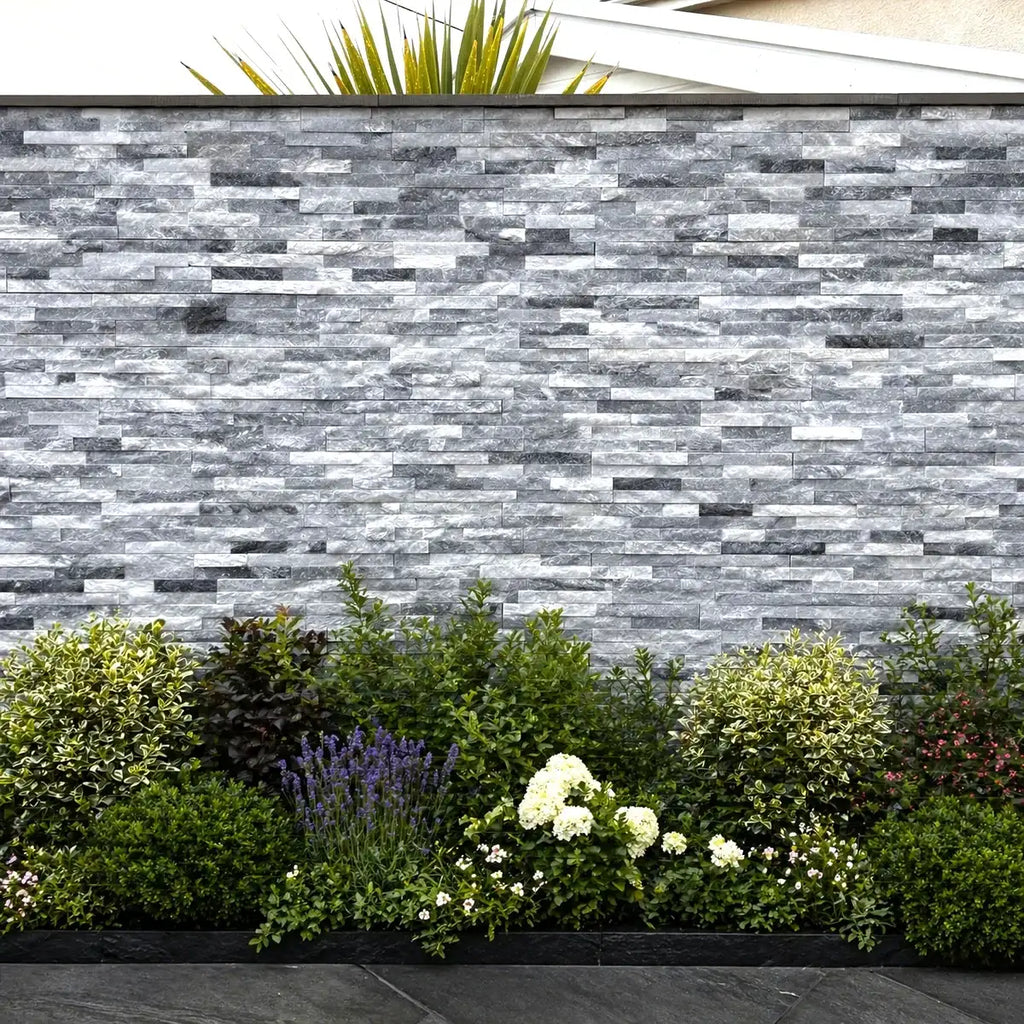 Ice Grey Split Face Tiles