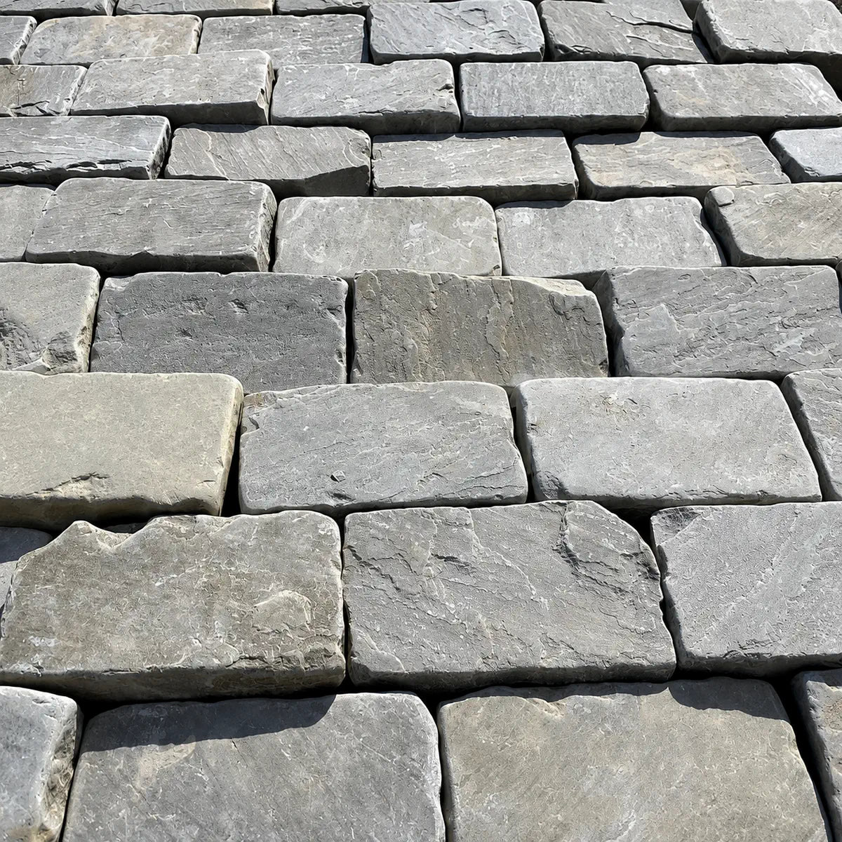Kandla grey sandstone cobbles tumbled 200x100x50