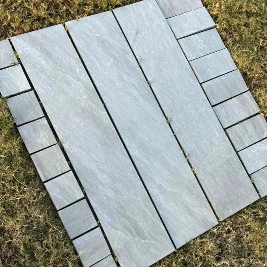 Kandla grey porcelain edging planks