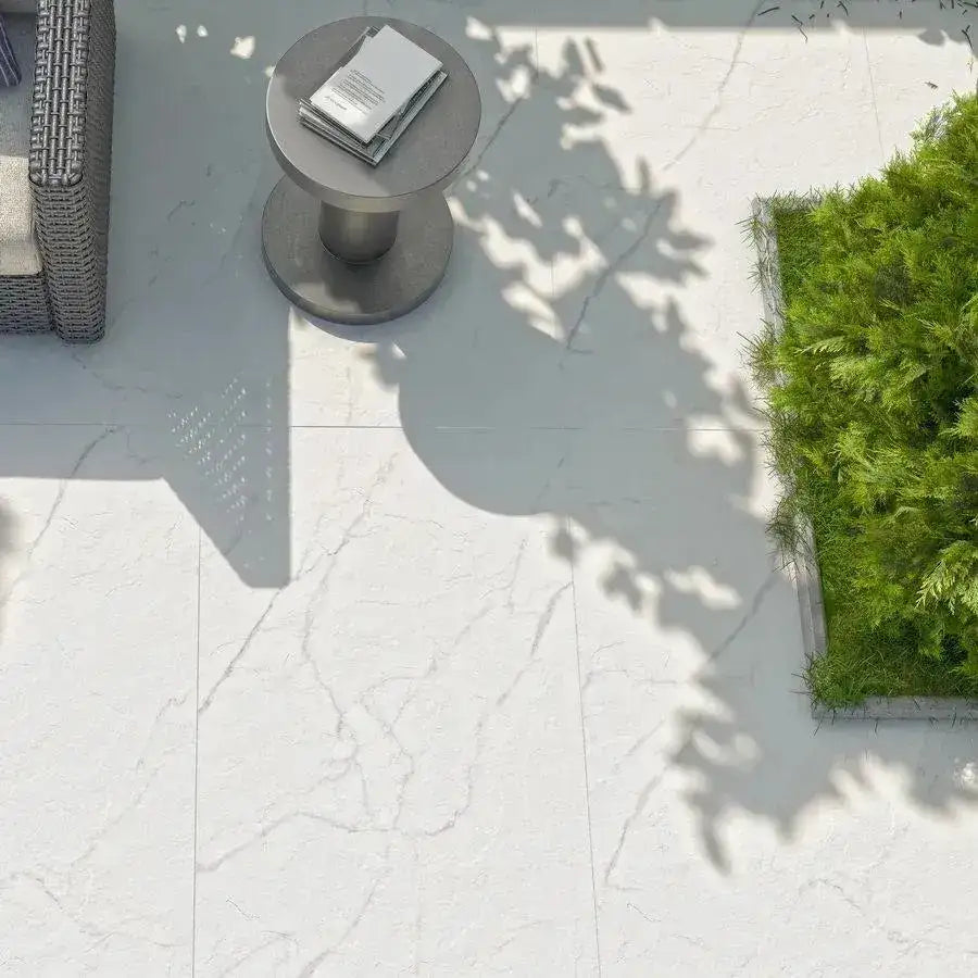 Nuovo statuario marble porcelain paving 600 x 600