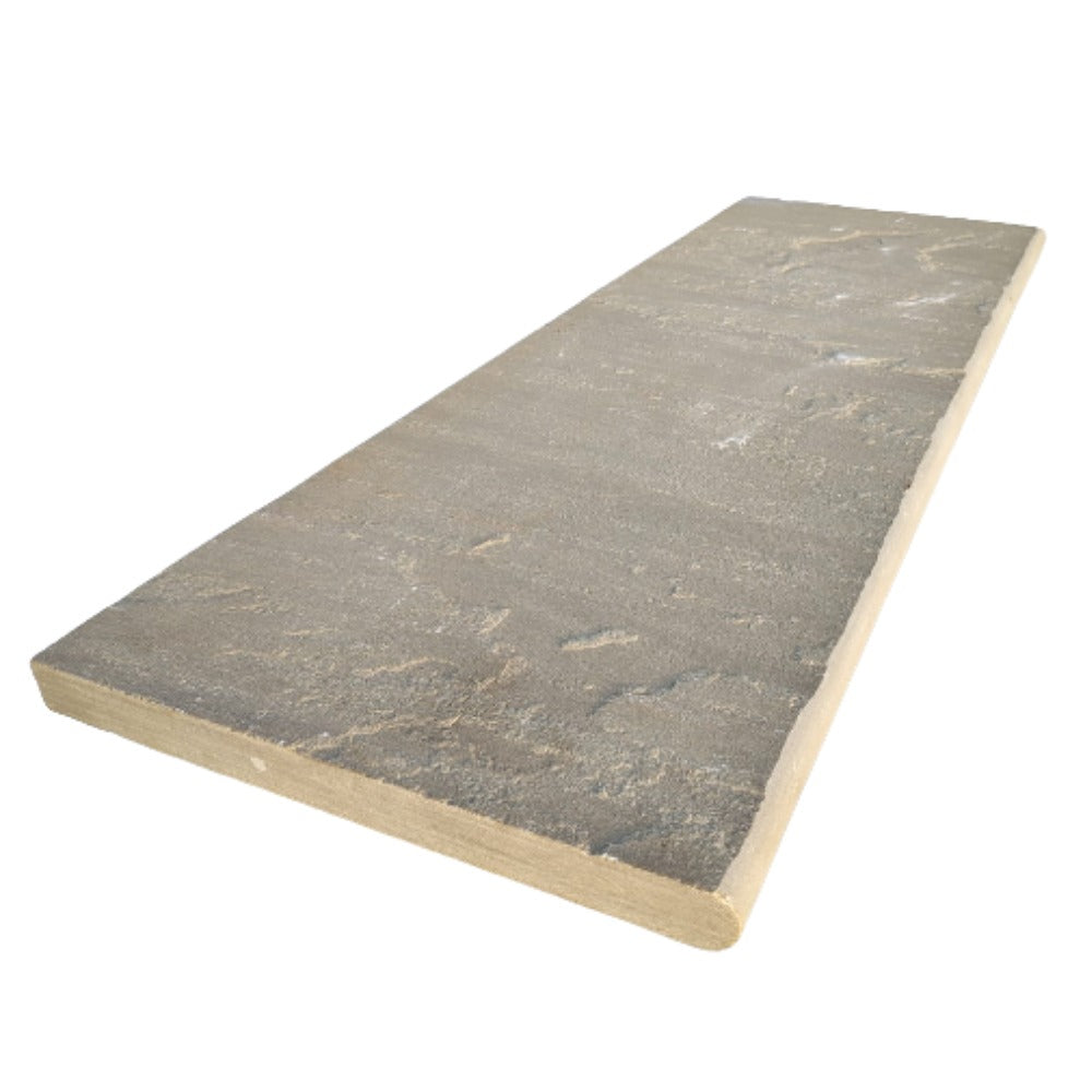 Raj green sandstone bullnose steps