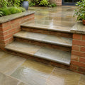 Raj green sandstone bullnose steps