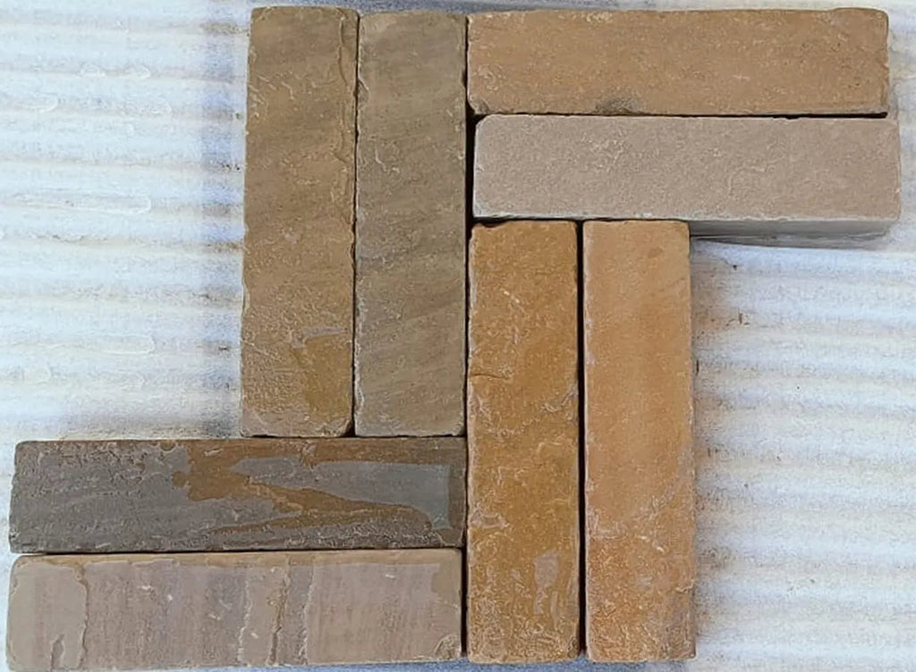 Raj Green Indian Sandstone Tumbled Pavers