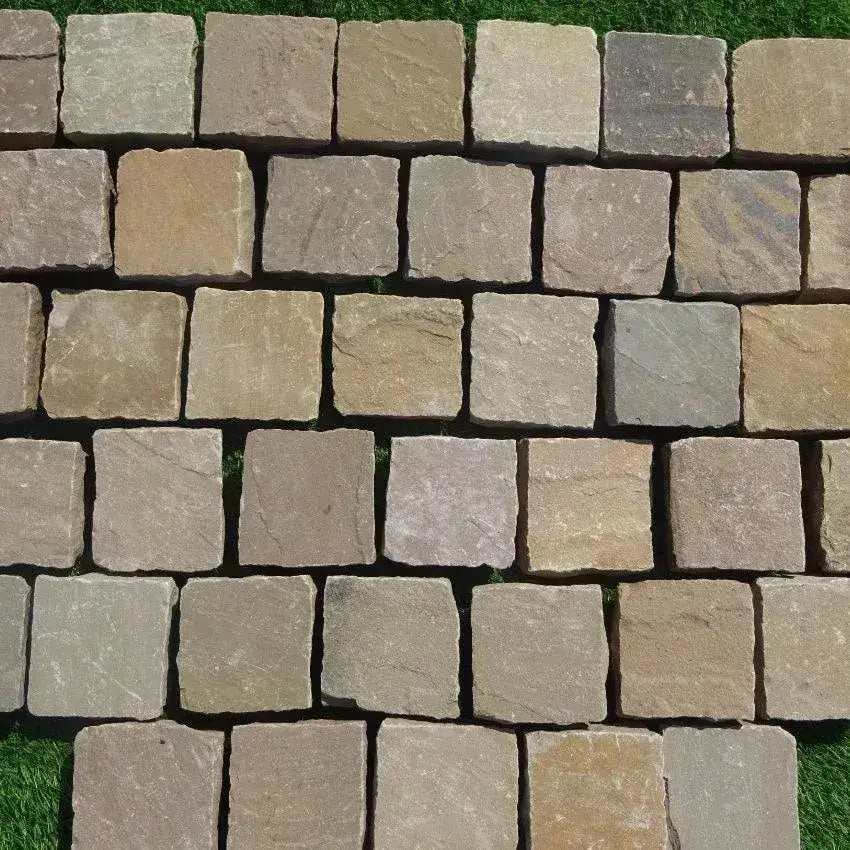 Indian sandstone Raj green setts