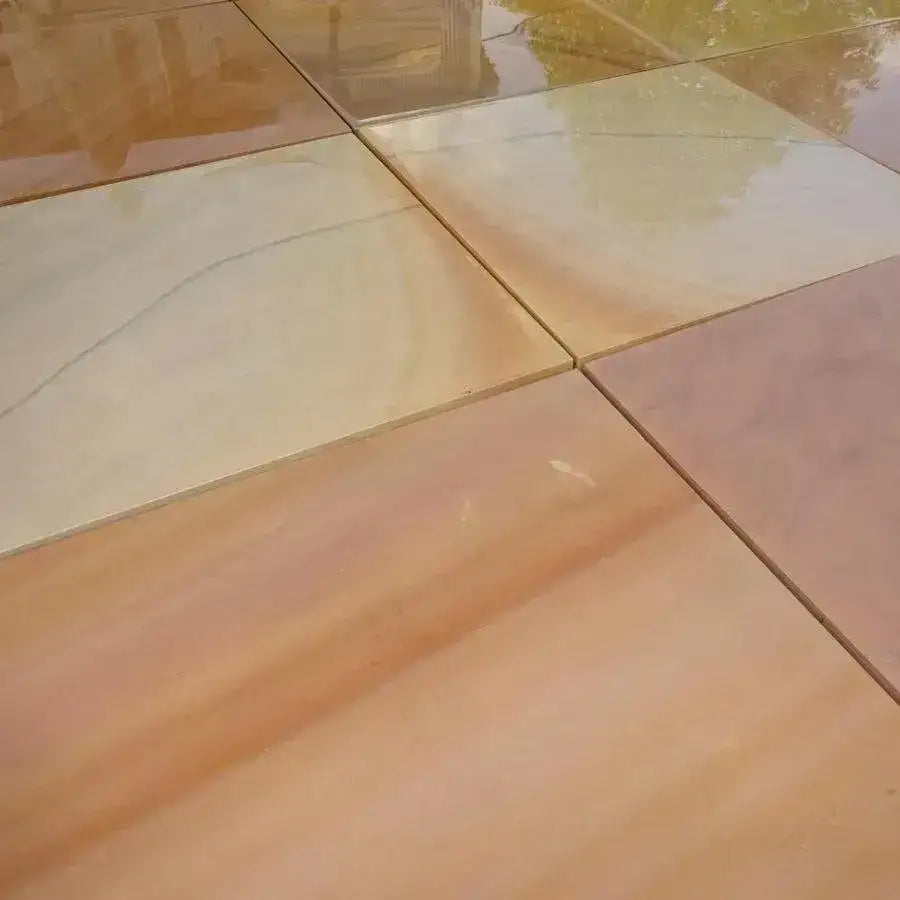 Rippon buff smooth Indian sandstone 600 x 600