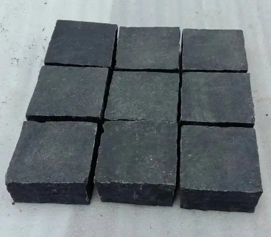 Kadapha Black Limestone Setts & Cobbles 100x100x50