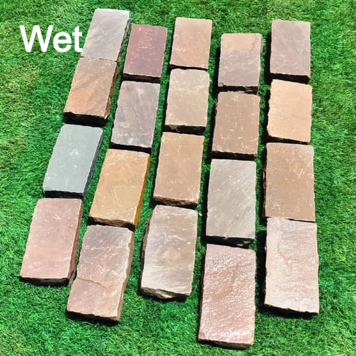 autumn brown sandstone cobbles 200x100x50