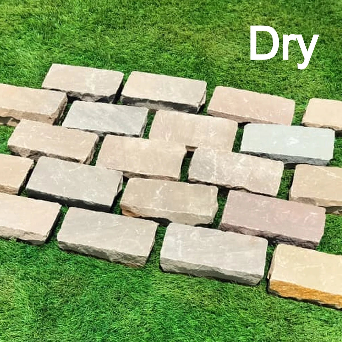 autumn brown sandstone cobbles 200x100x50