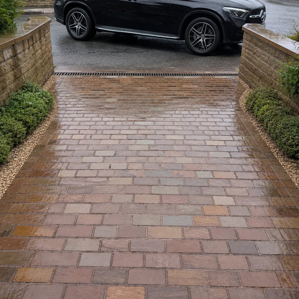 autumn brown sandstone cobbles 200x100x40-60