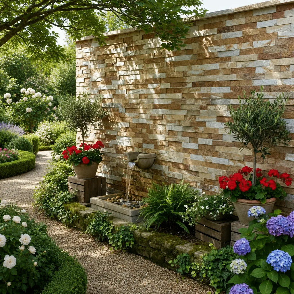 autumn sparkle split face cladding