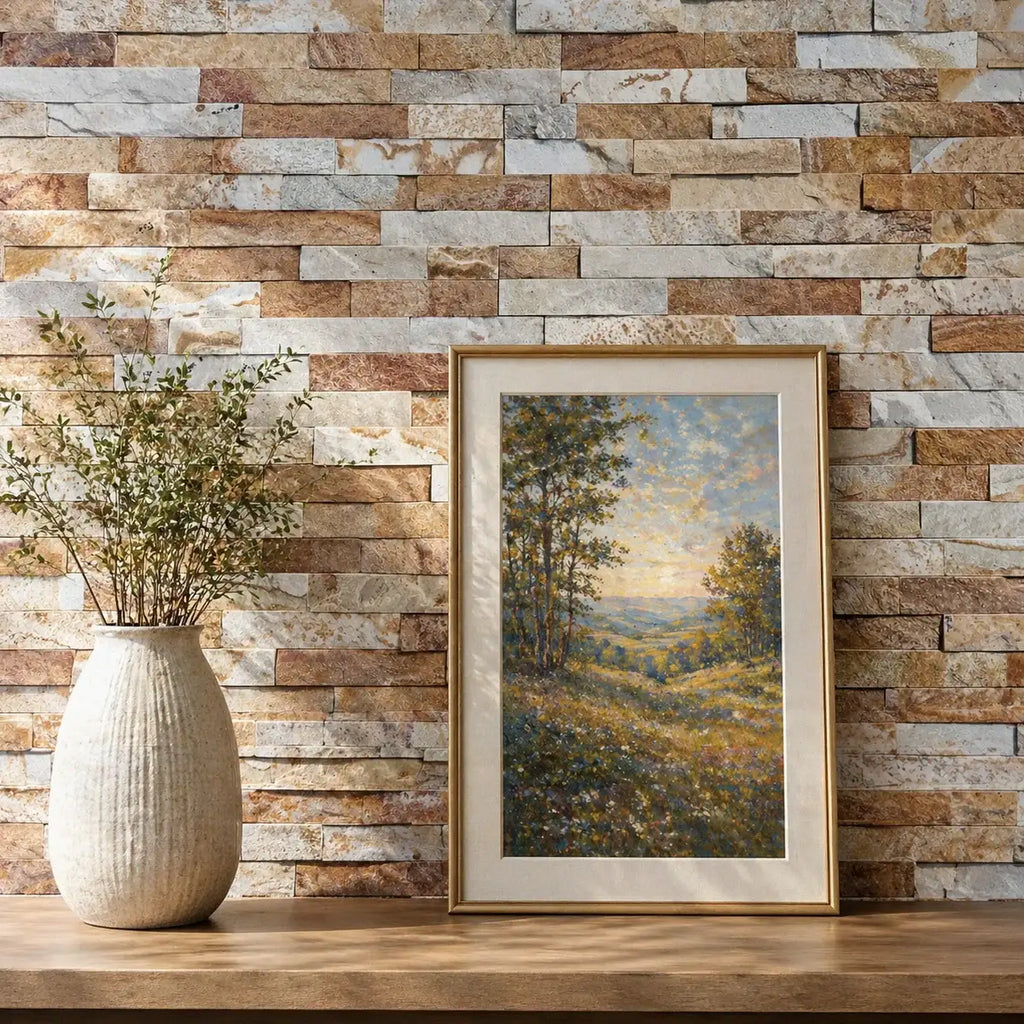 autumn sparkle split face tiles