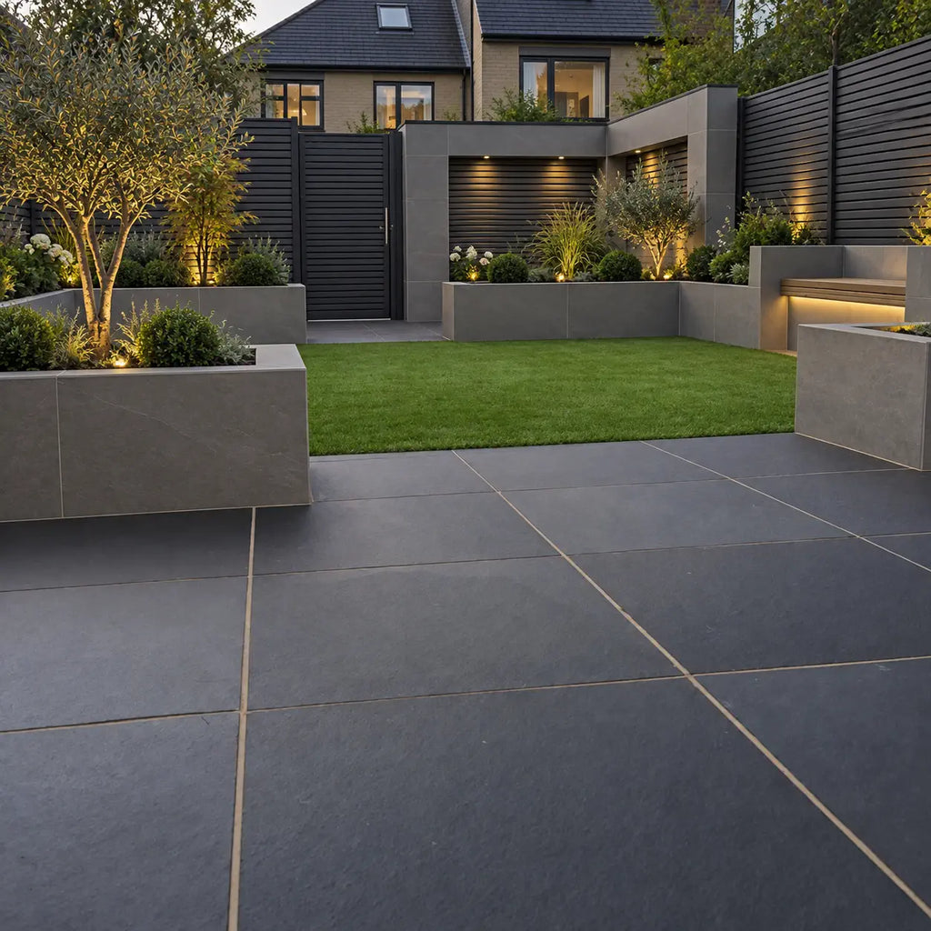 midnight black limestone paving sabs 600 x 600