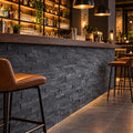 black slate split face cladding tiles 350 x 180
