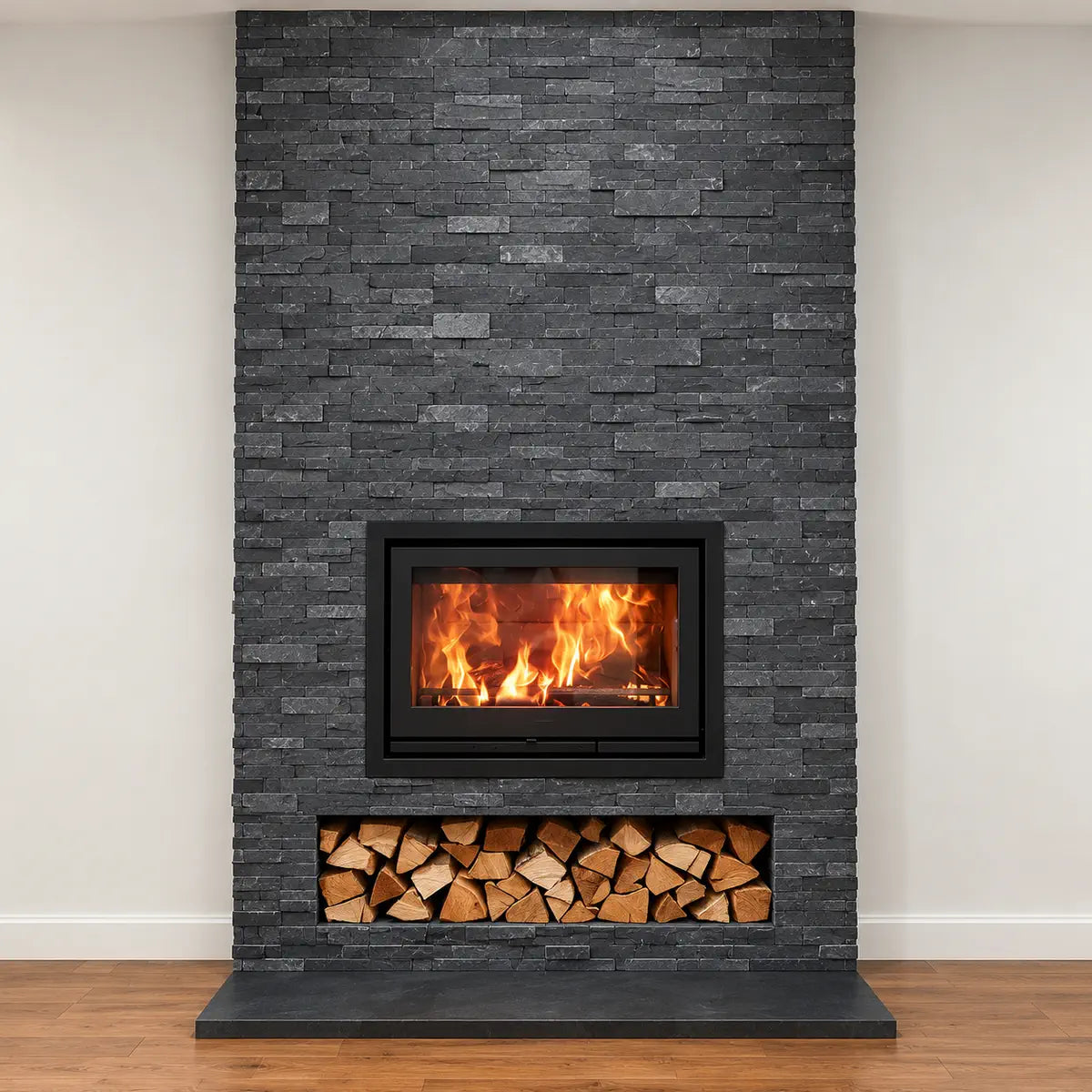 black slate split face cladding tiles 350 x 180