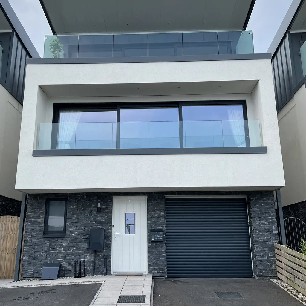 black slate stone cladding Z panels