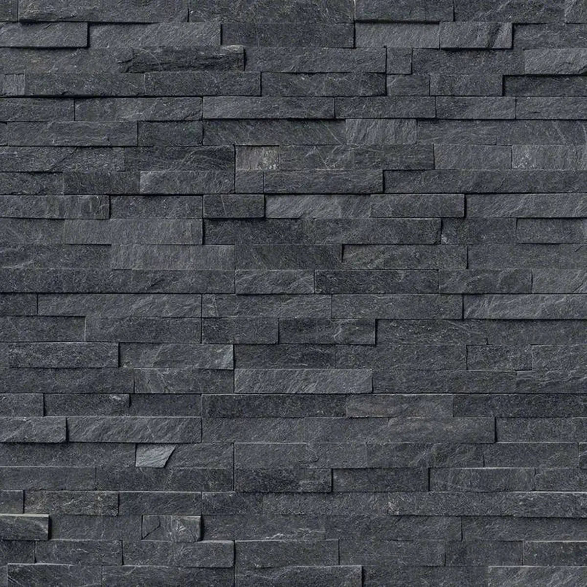 black sparkle split face tiles