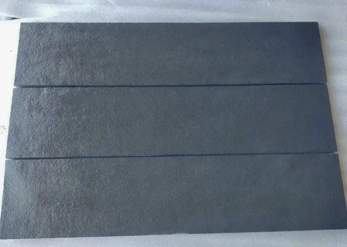 black limestone paving plank 900 x 200