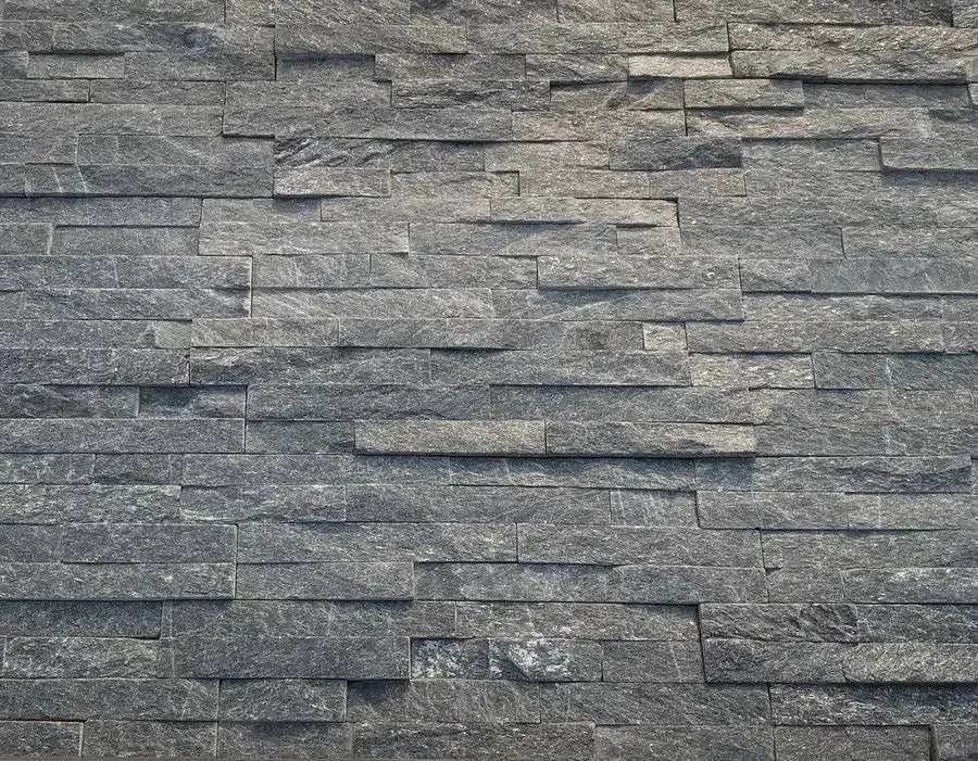 split face tiles, black sparkle quartz