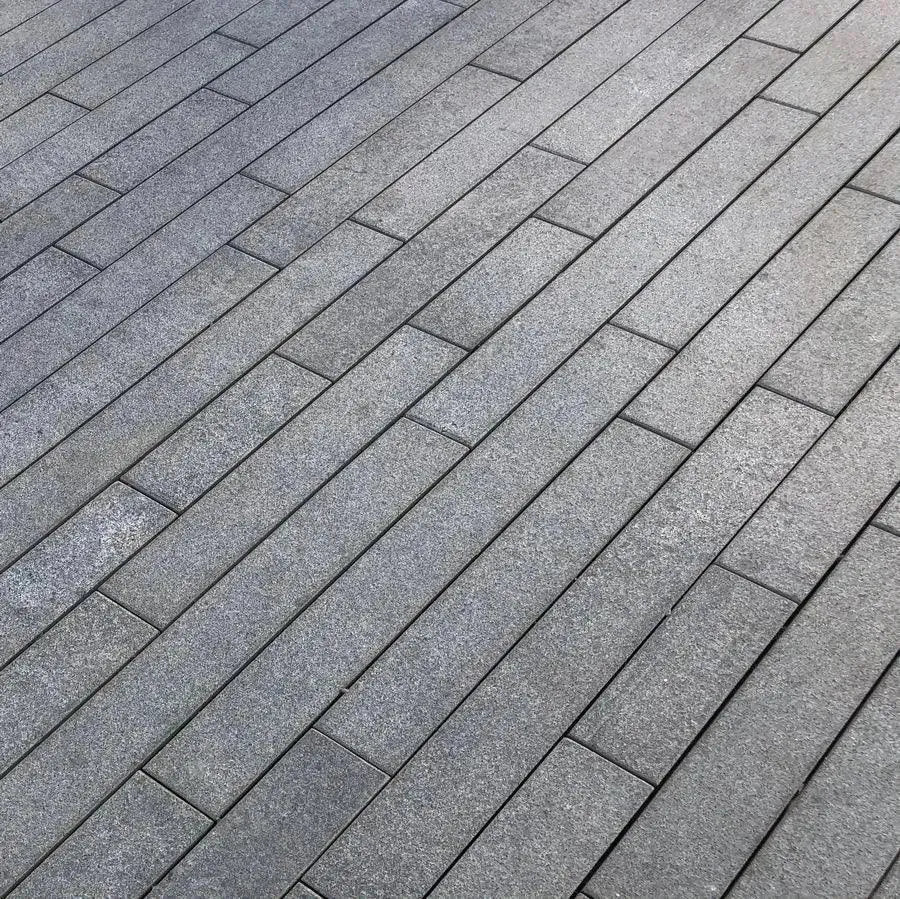 blue grey granite paving planks