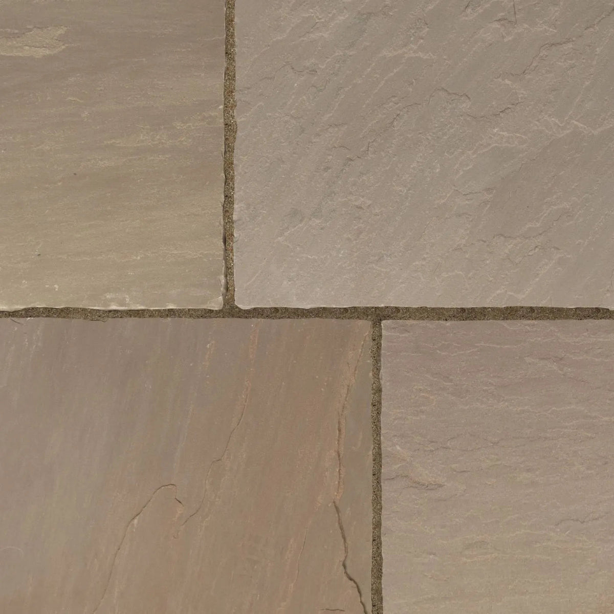 autumn blend Indian sandstone paving slabs