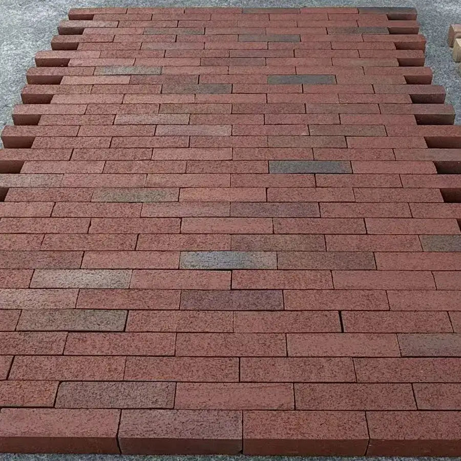 clay pavers burnt red slim clay brick
