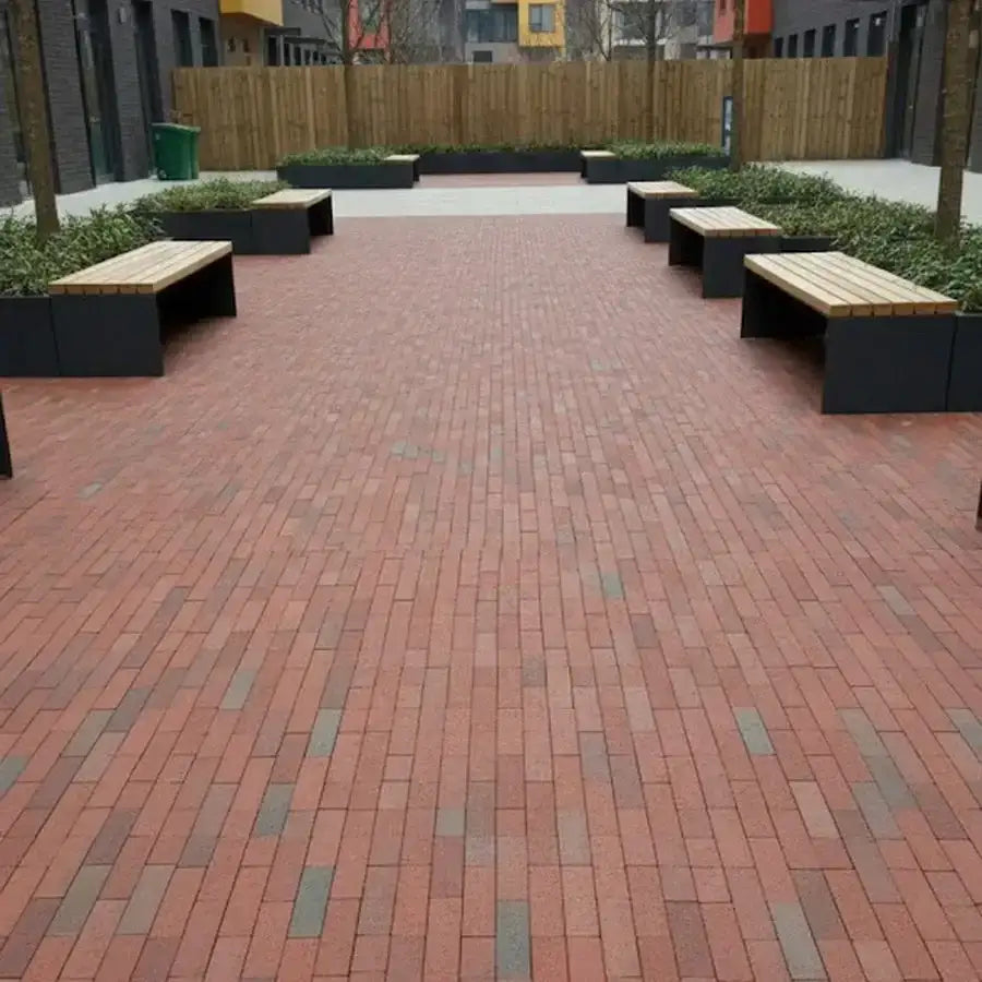 clay pavers burnt red slim clay brick