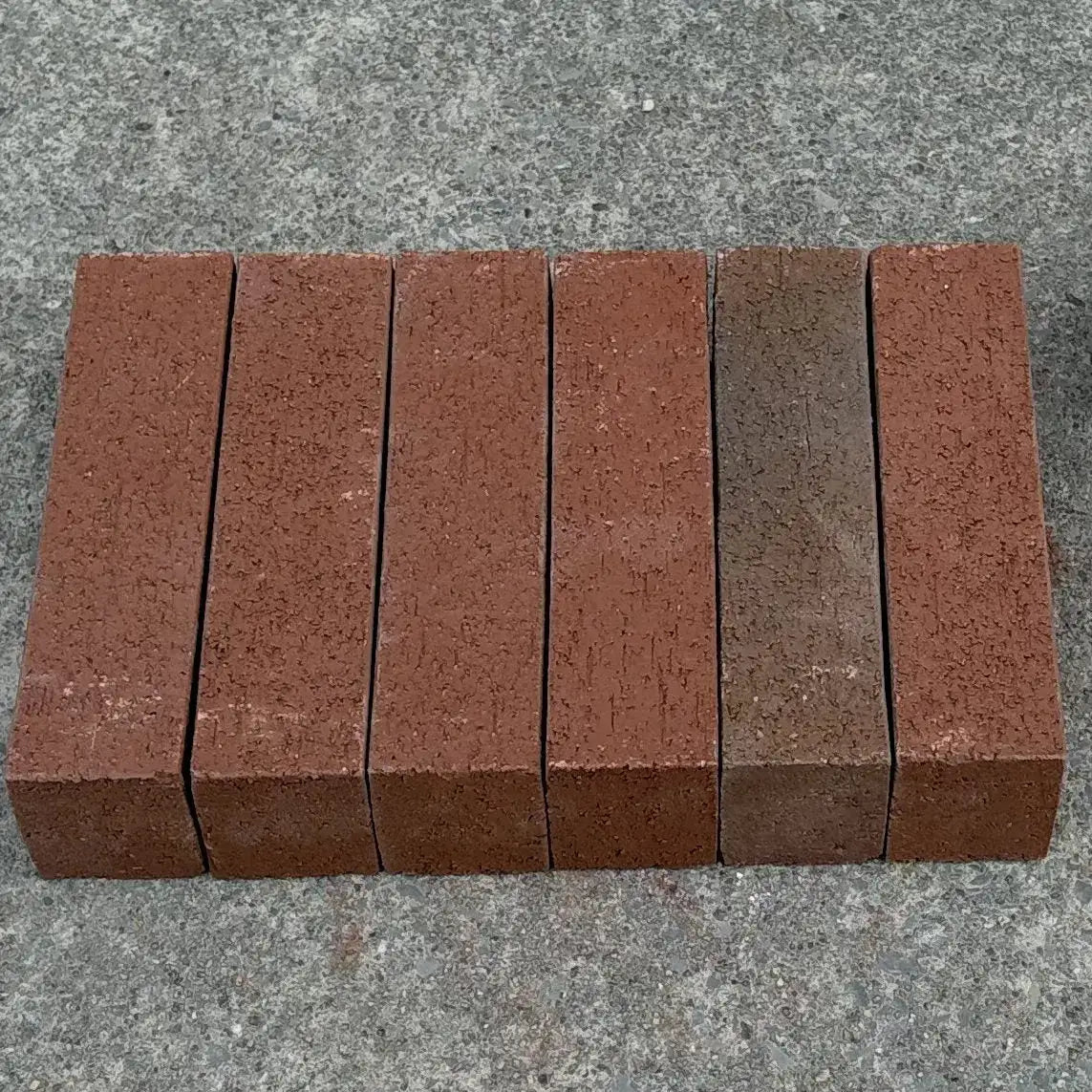 clay pavers burnt red slim clay brick