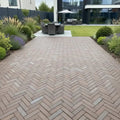 clay pavers burnt umber slim brick