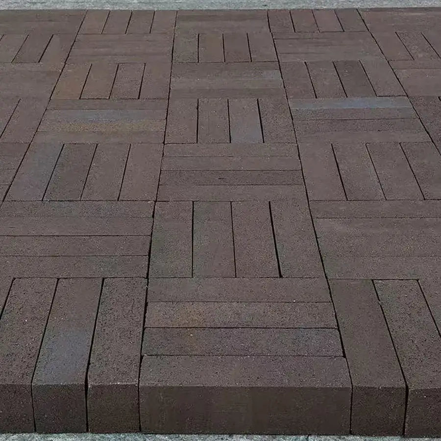 burnt umber slim clay brick pavers