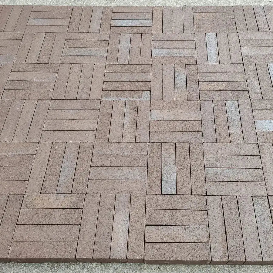 burnt umber slim clay brick pavers