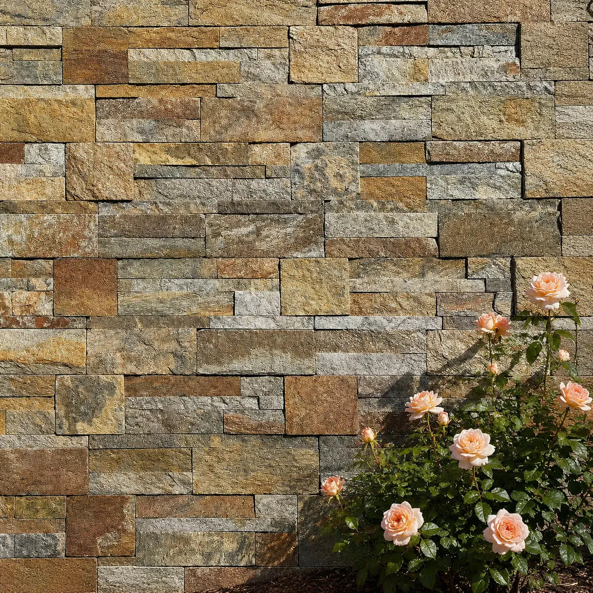 copper quartz split face tiles