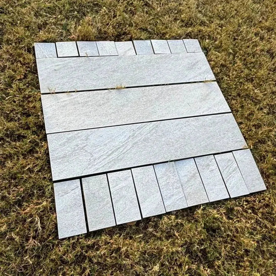 county light grey porcelain edging plank 900