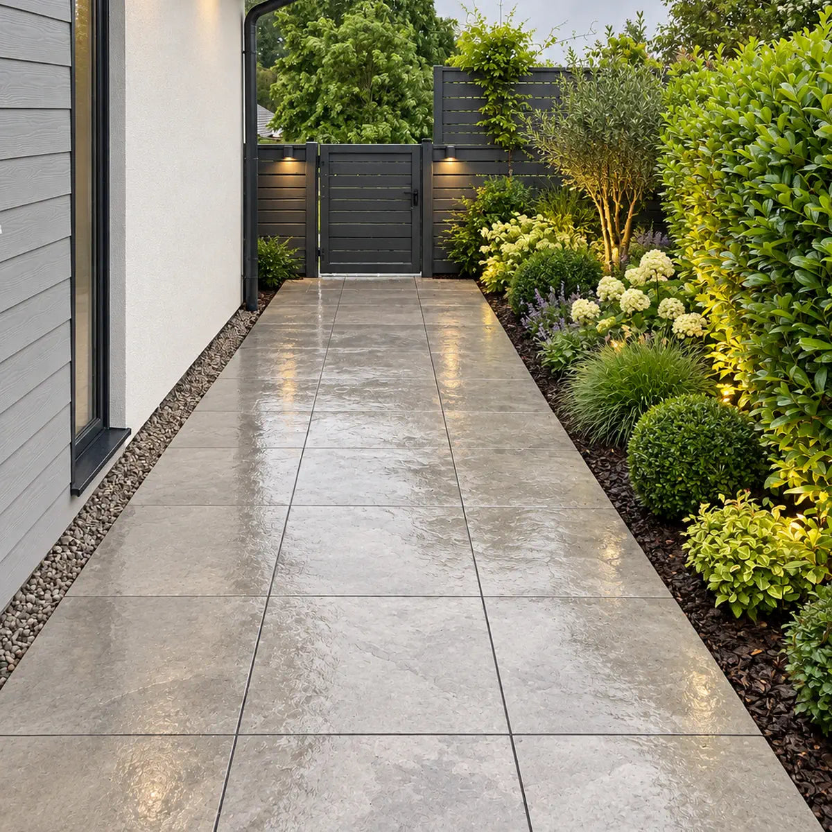 dove grey limestone paving slabs 600 x 600 x 20