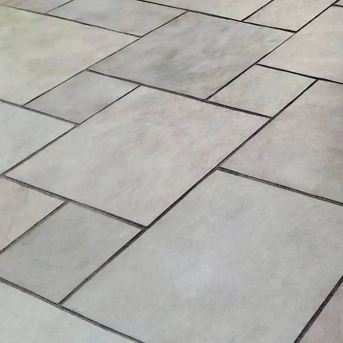 dove grey Indian limestone paving