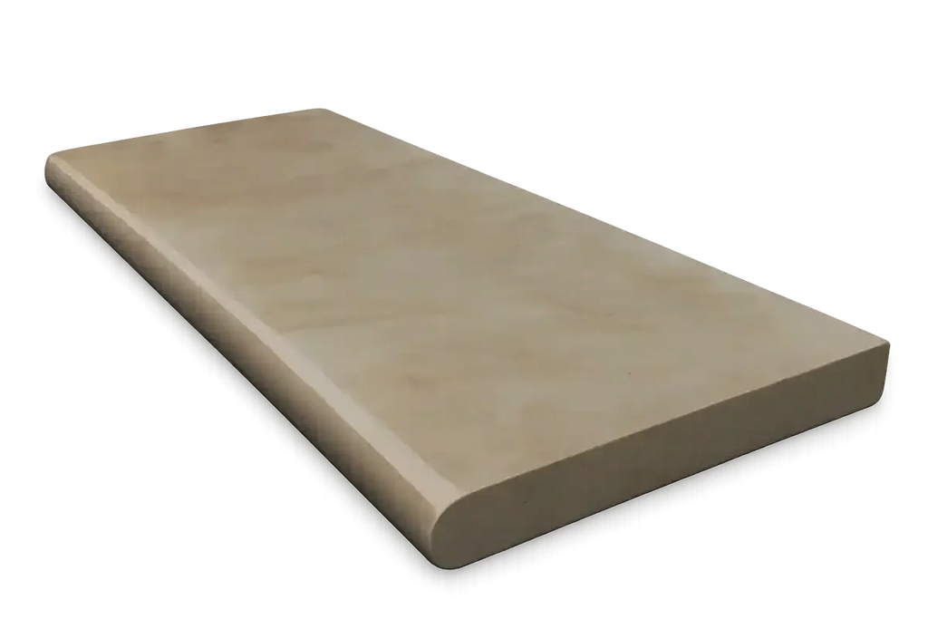 Fossil Mint Smooth Sandstone Bullnose Steps