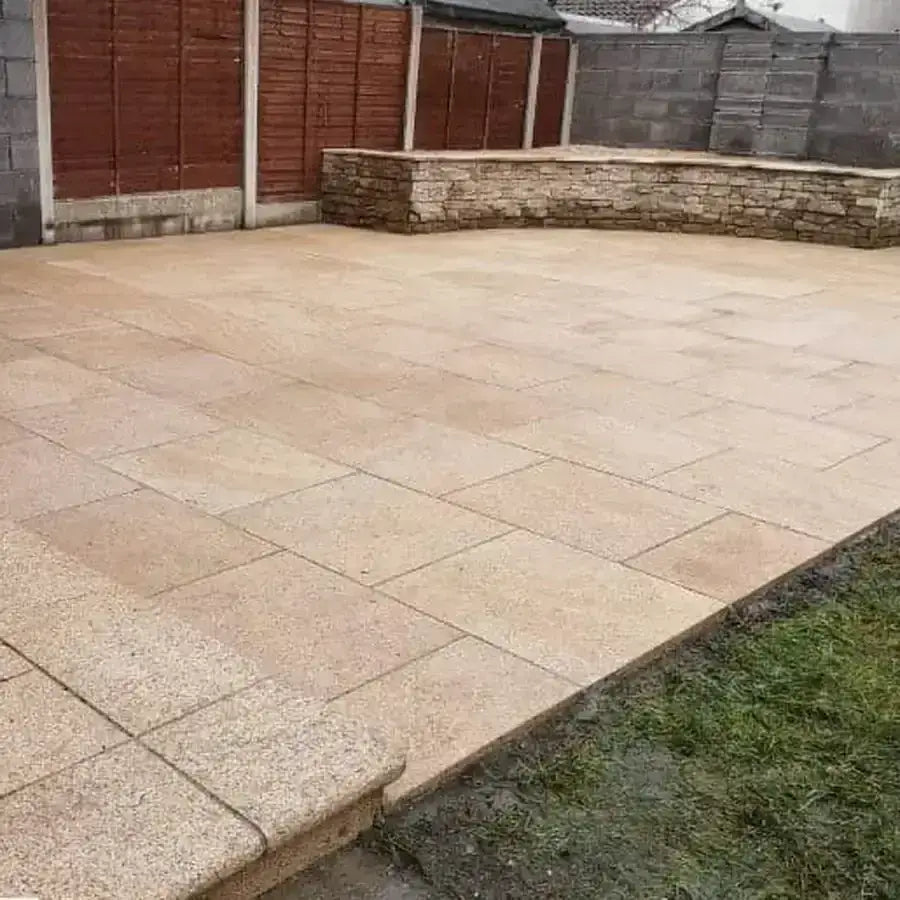 Elara yellow granite paving slabs