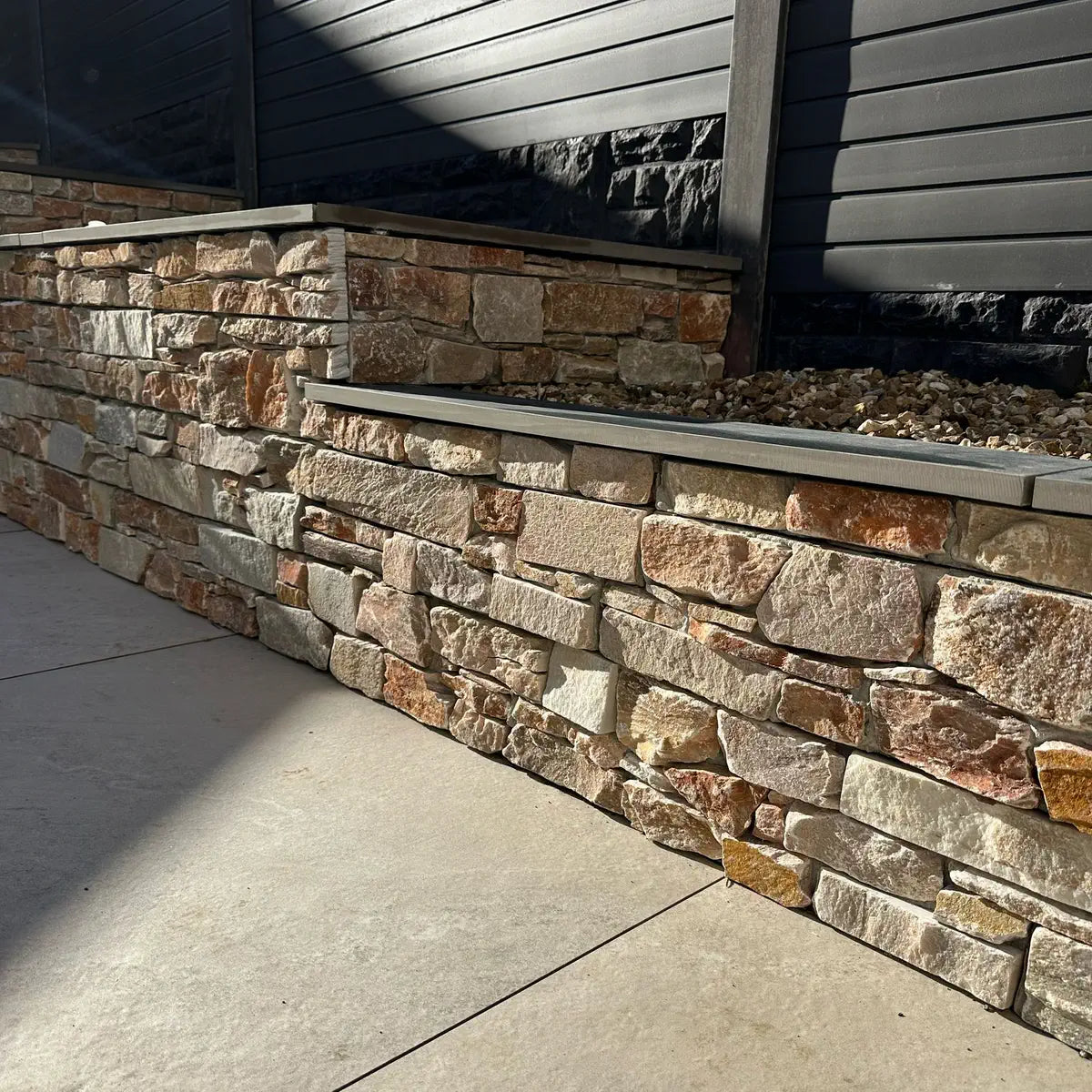oyster golden stone cladding contemporary