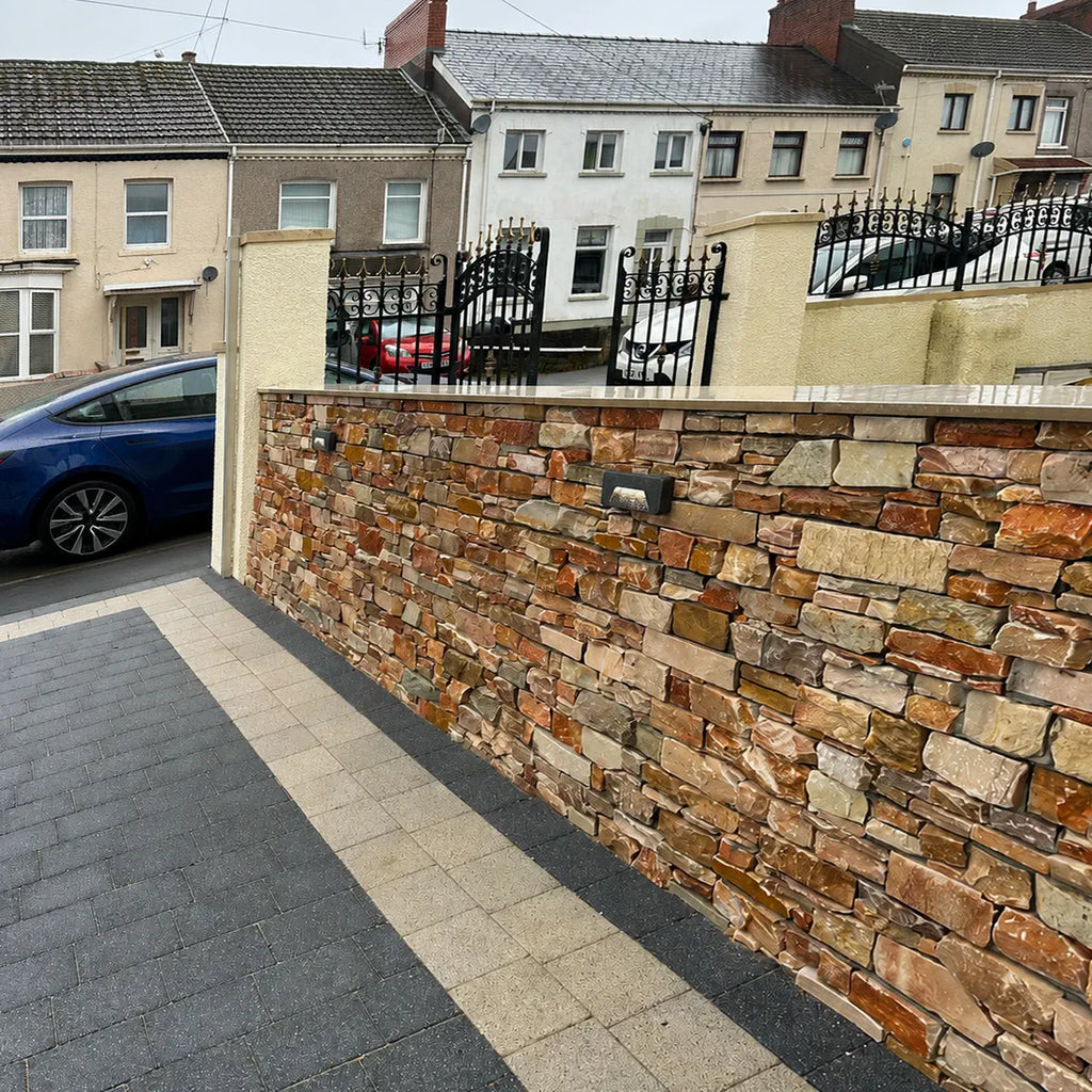 oyster golden Z stone cladding contemporary
