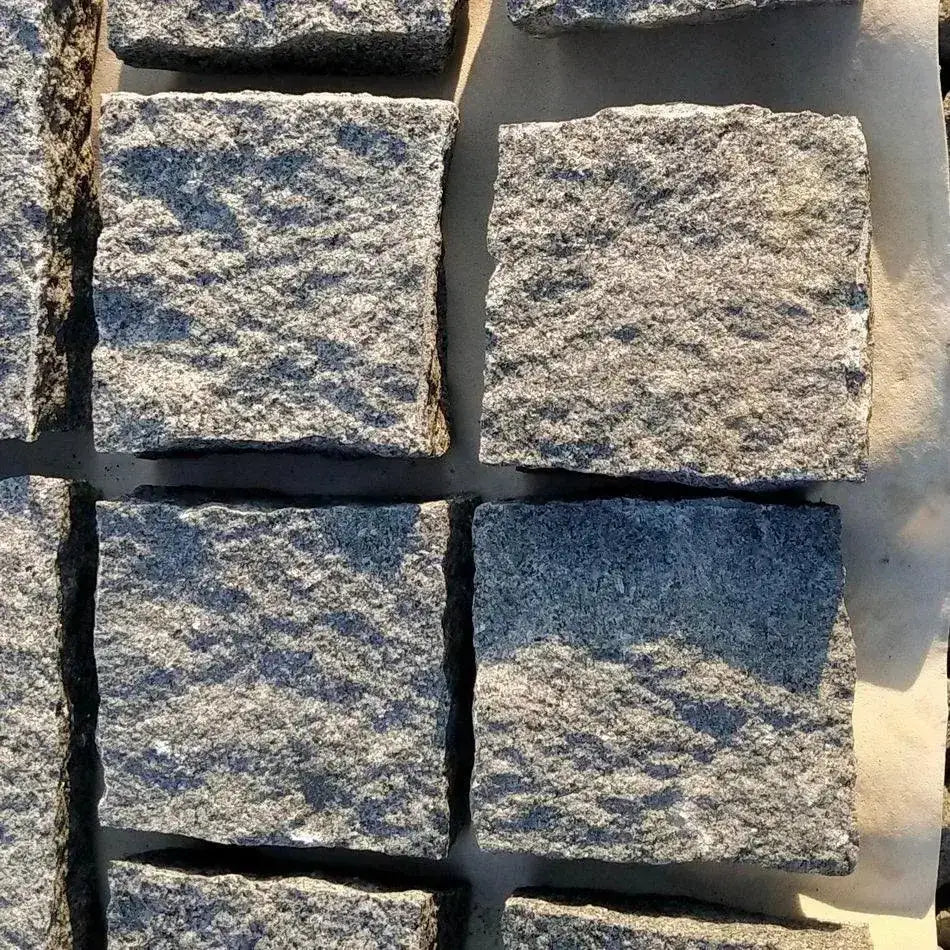 graphite grey granite setts 100 x 100 x 50