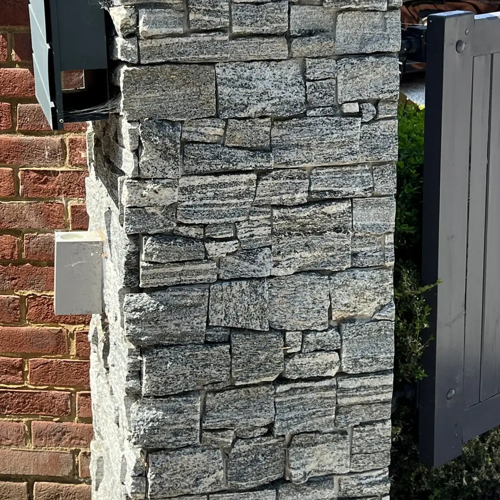grey vein granite stone Z cladding