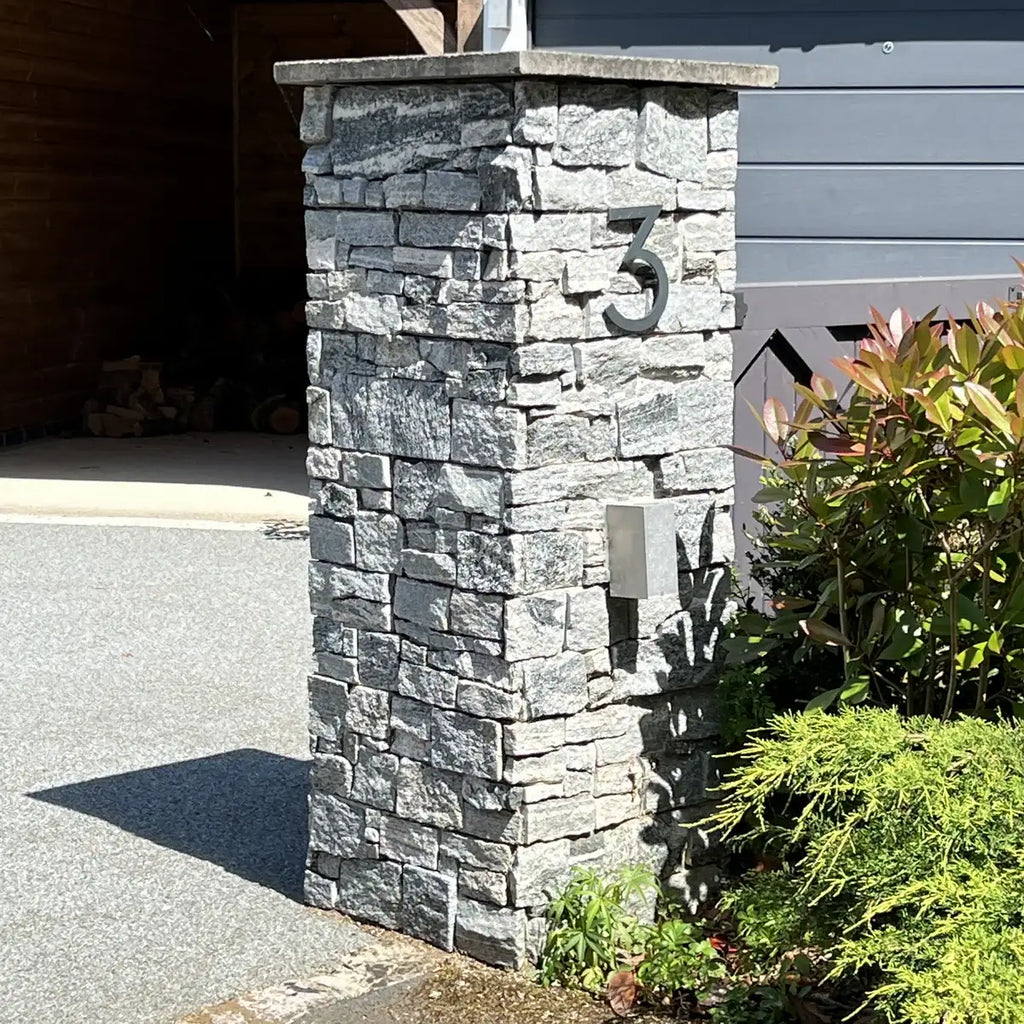 grey vein granite stone Z cladding