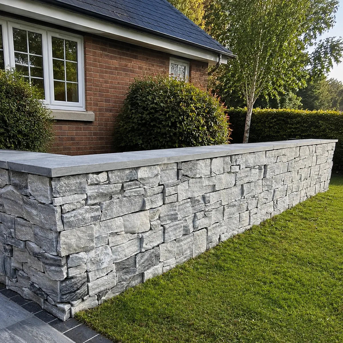Icelandic grey stone cladding Z panels