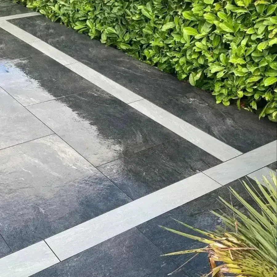 Kandla grey porcelain edging 900 x 200